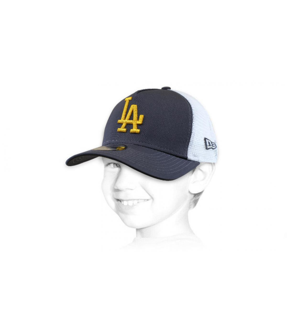 camionista bambino LA blu giallo Trucker Kids Ess LA graphite mellow yellow camionista bambino LA blu giallo Trucker Kids Ess LA graphite mellow yellow
